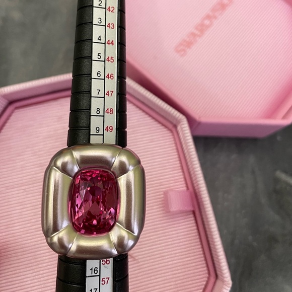 New Swarovski Crystal Dulcis Pink Ring 55 - Picture 11 of 14